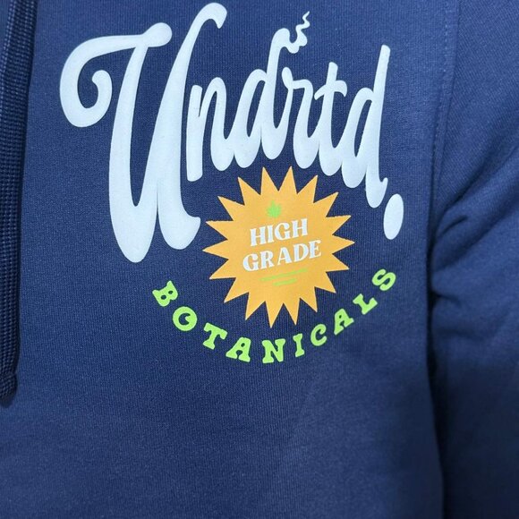 Highly Undrtd ‘High Grade Botanical’ Hoodie sz: Small NWT Blue/Camo - Picture 2 of 5